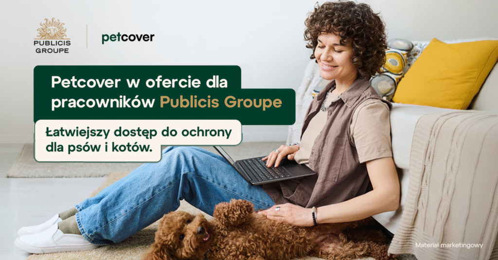 Ubezpieczenie Petcover dla psa i kota w ofercie dla pracowników Publicis Groupe